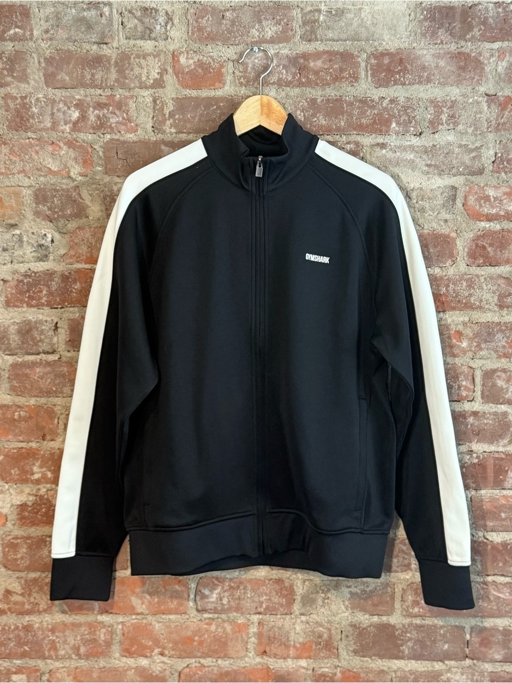 Gymshark Black White Retro Track Jacket Zip Up Small